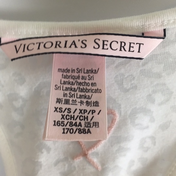 Victoria Secret Sz XS Textured Animal Print Racer Back sheer Tank Top - Picture 8 of 8